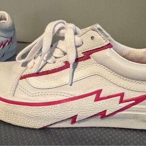 Vans old skool leather pop pink glo